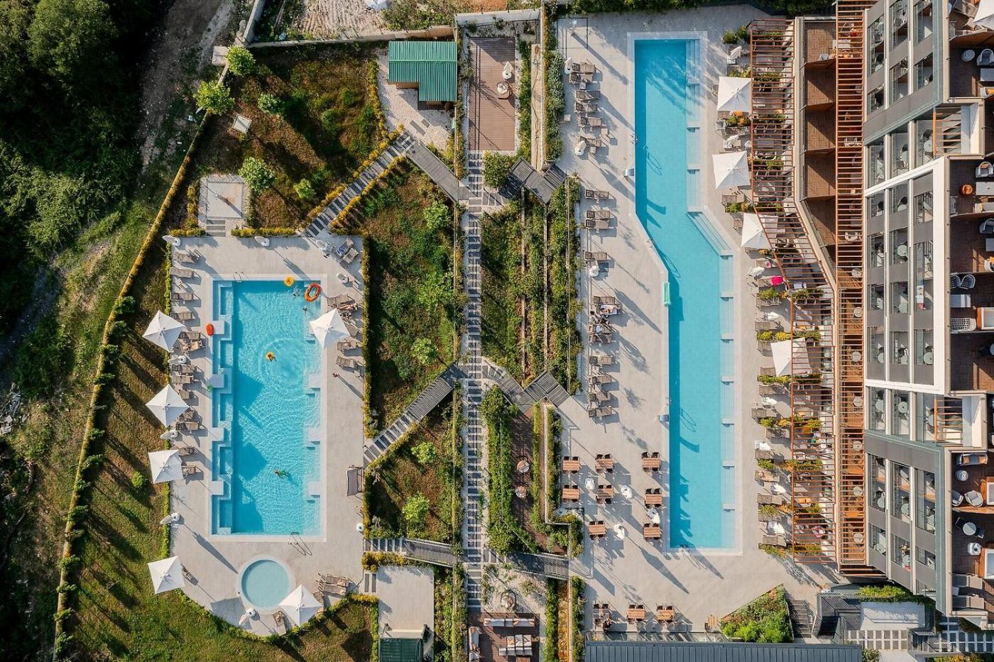 Montenegro Lodge Kavač 외부 사진 Aerial view of the hotel